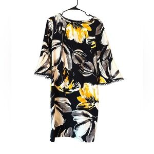 Floral Retro Dress Bell Sleeves & Modern Hippie details